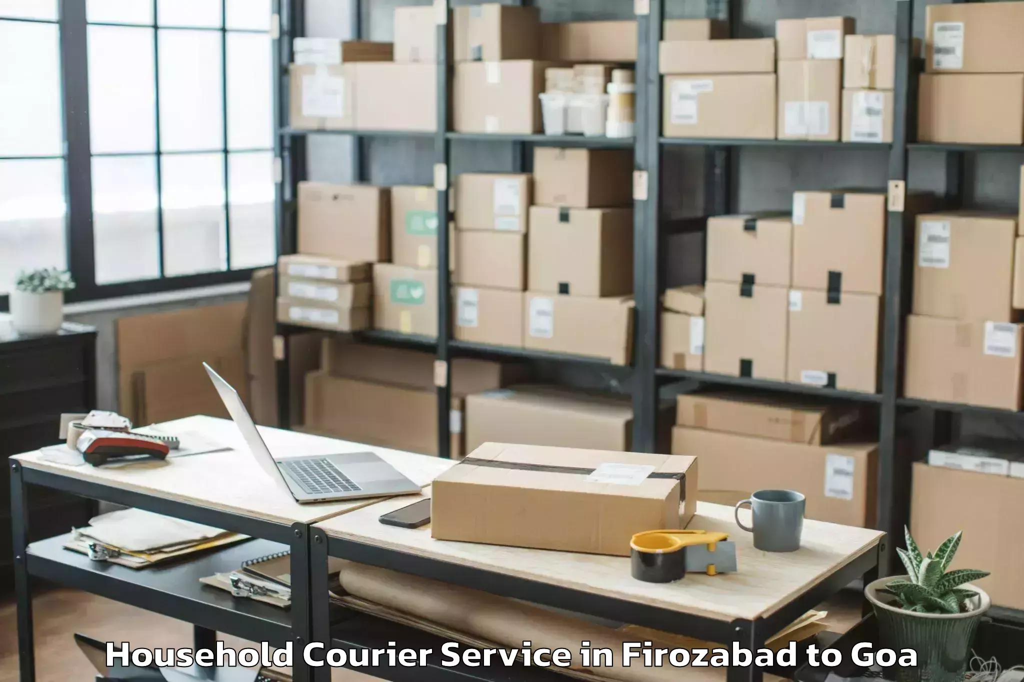 Book Firozabad to Chinchinim Household Courier Online